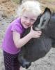 Maelise enjoys a hug from Chloe